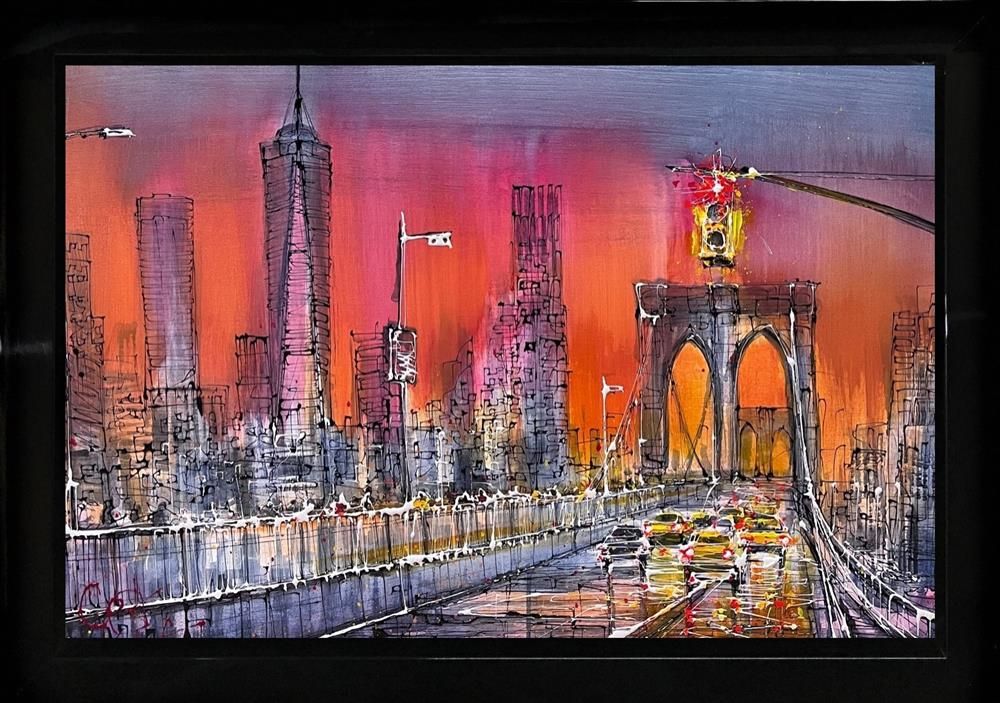 Nigel Cooke - 'Crossing Brooklyn'  - Framed Original Artwork