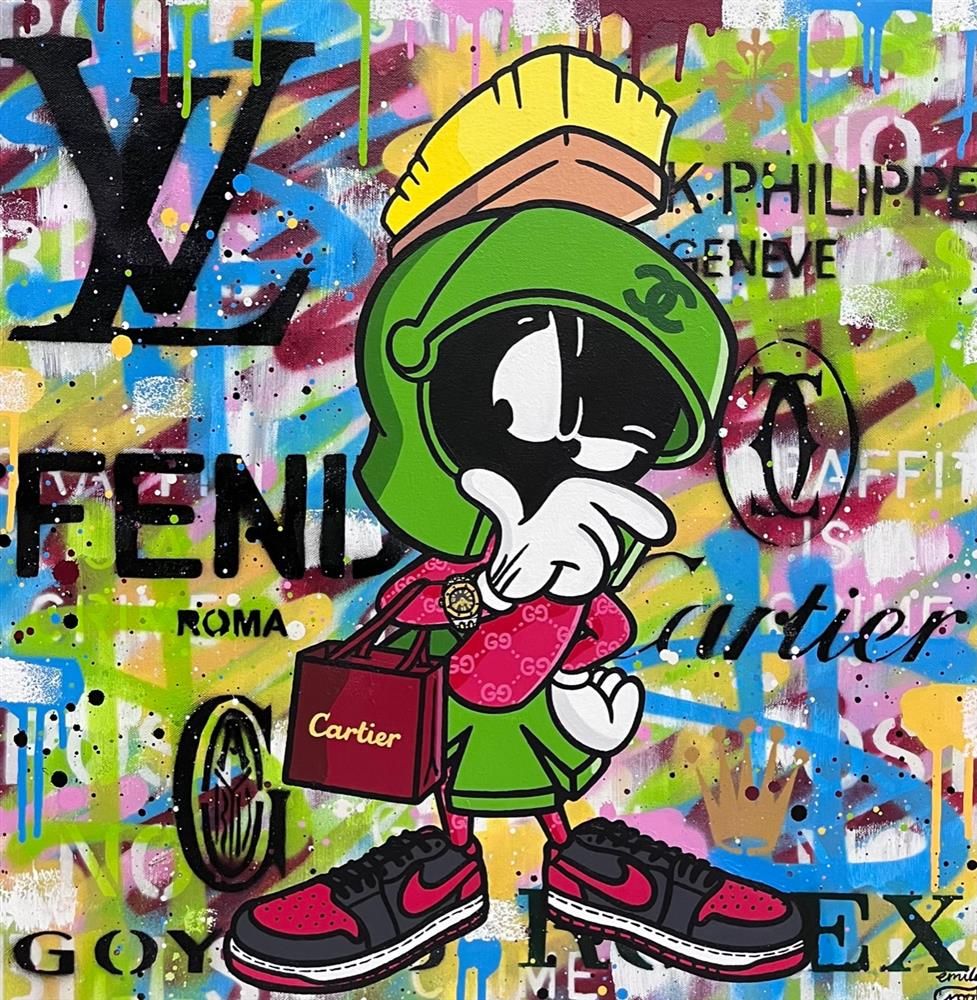 Emily Crook - 'Mr Martian' - Framed Original Art