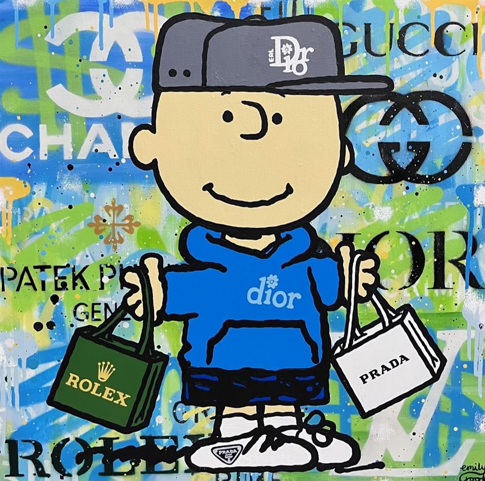 Emily Crook - 'Look At My New Clobber' - Framed Original Art