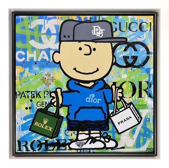 Emily Crook - 'Look At My New Clobber' - Framed Original Art