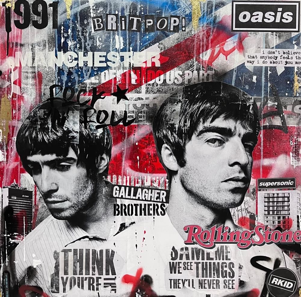 Add Subtract- 'Rock And Roll Star' - Framed Original Art