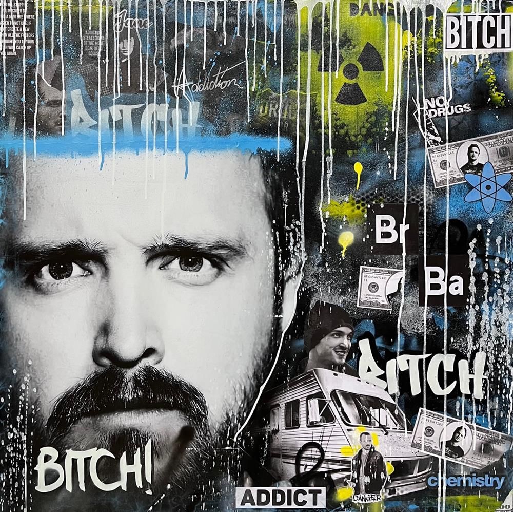 Add Subtract- 'Bitch' - Framed Original Art