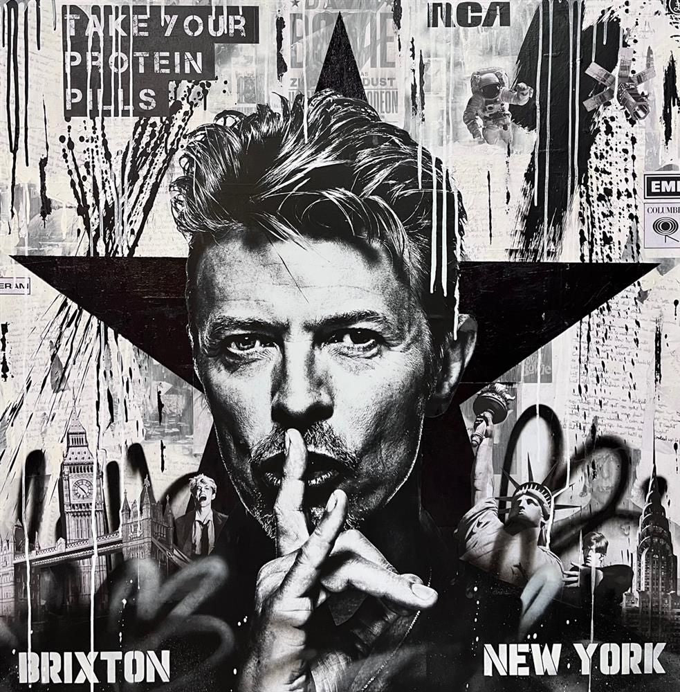 Add Subtract- 'Black Star' - Framed Original Art