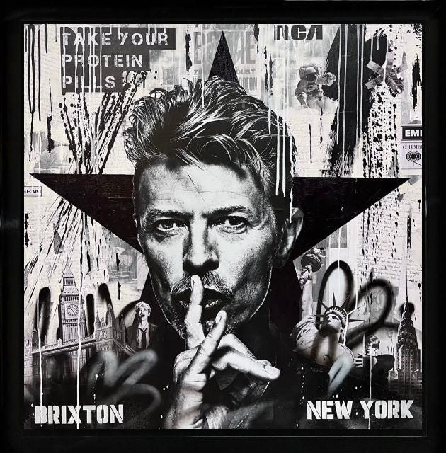 Add Subtract- 'Black Star' - Framed Original Art