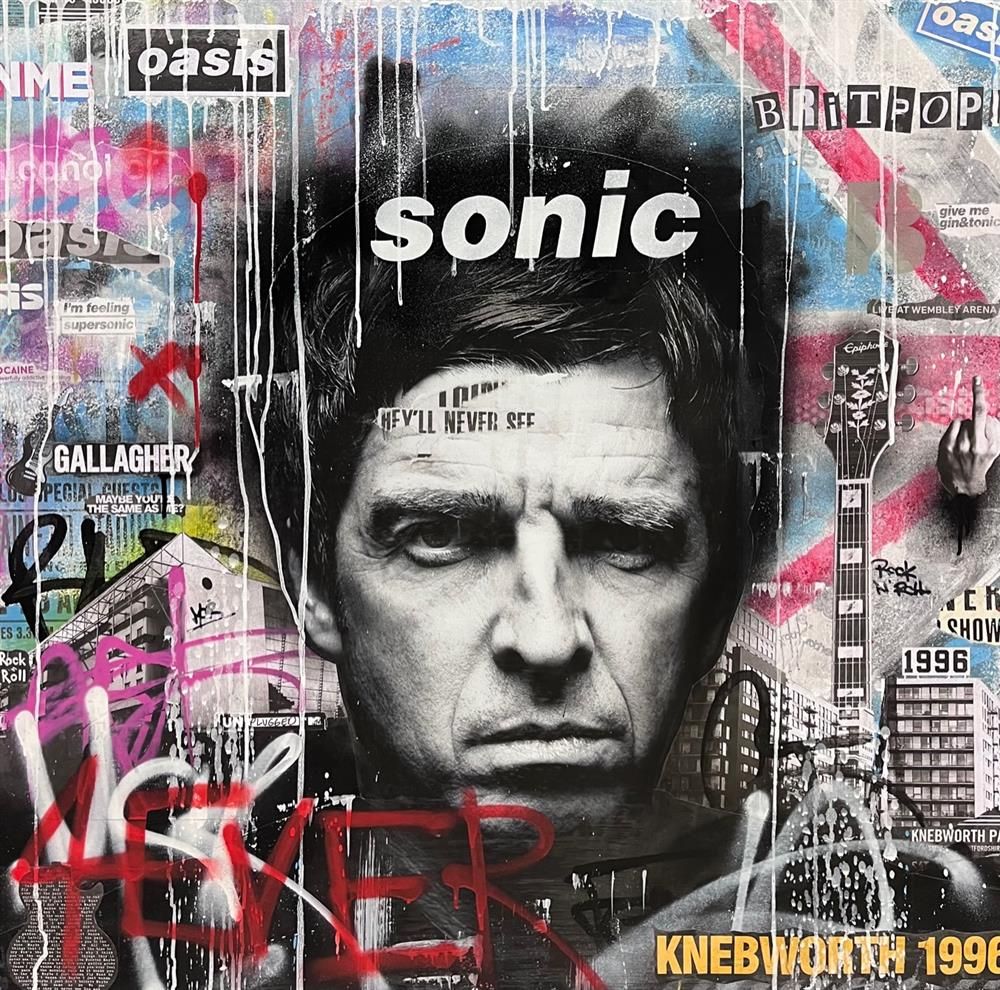 Add Subtract- 'Live Forever Noel' - Framed Original Art