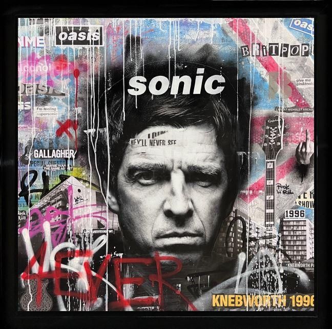 Add Subtract- 'Live Forever Noel' - Framed Original Art