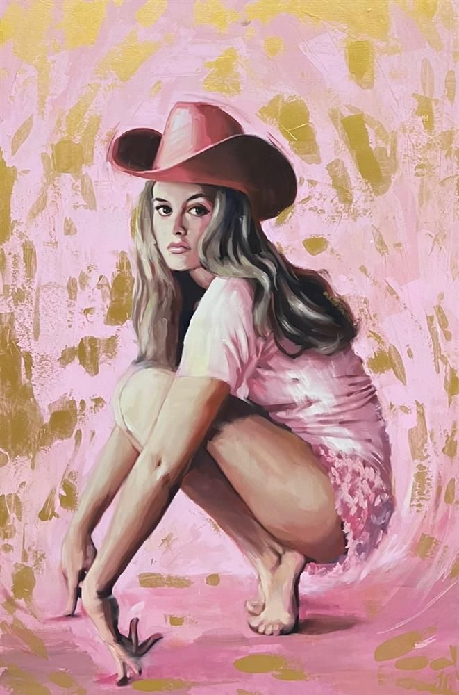 Joss Clapson - 'Rodeo Chick' - Framed Original Art