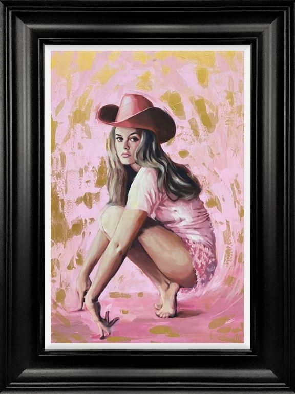 Joss Clapson - 'Rodeo Chick' - Framed Original Art