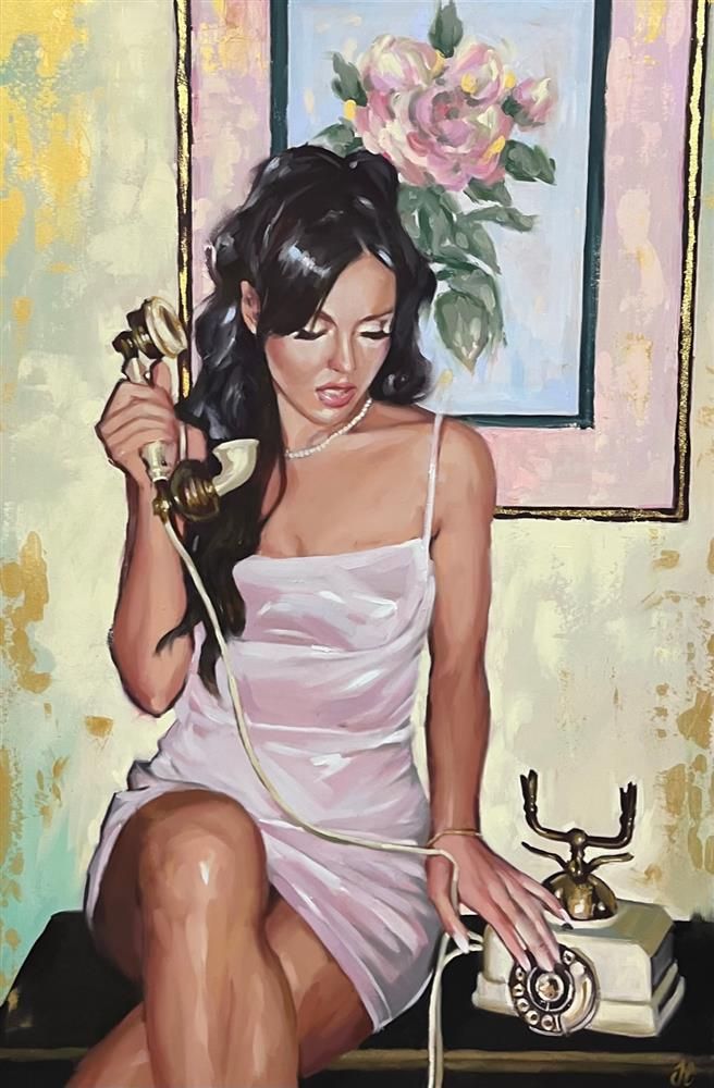 Joss Clapson - 'My Secret Call' - Framed Original Art