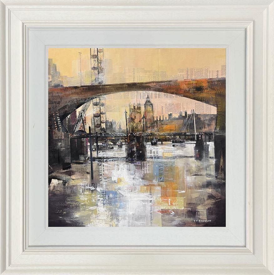 Ed Robinson - 'London Sunset Haze'  - Framed Original Artwork