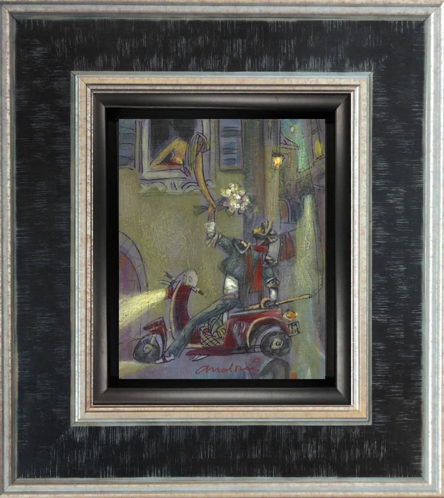 Andrei Protsouk - 'Friday Night In The Village La Mancha' - Framed Original Art