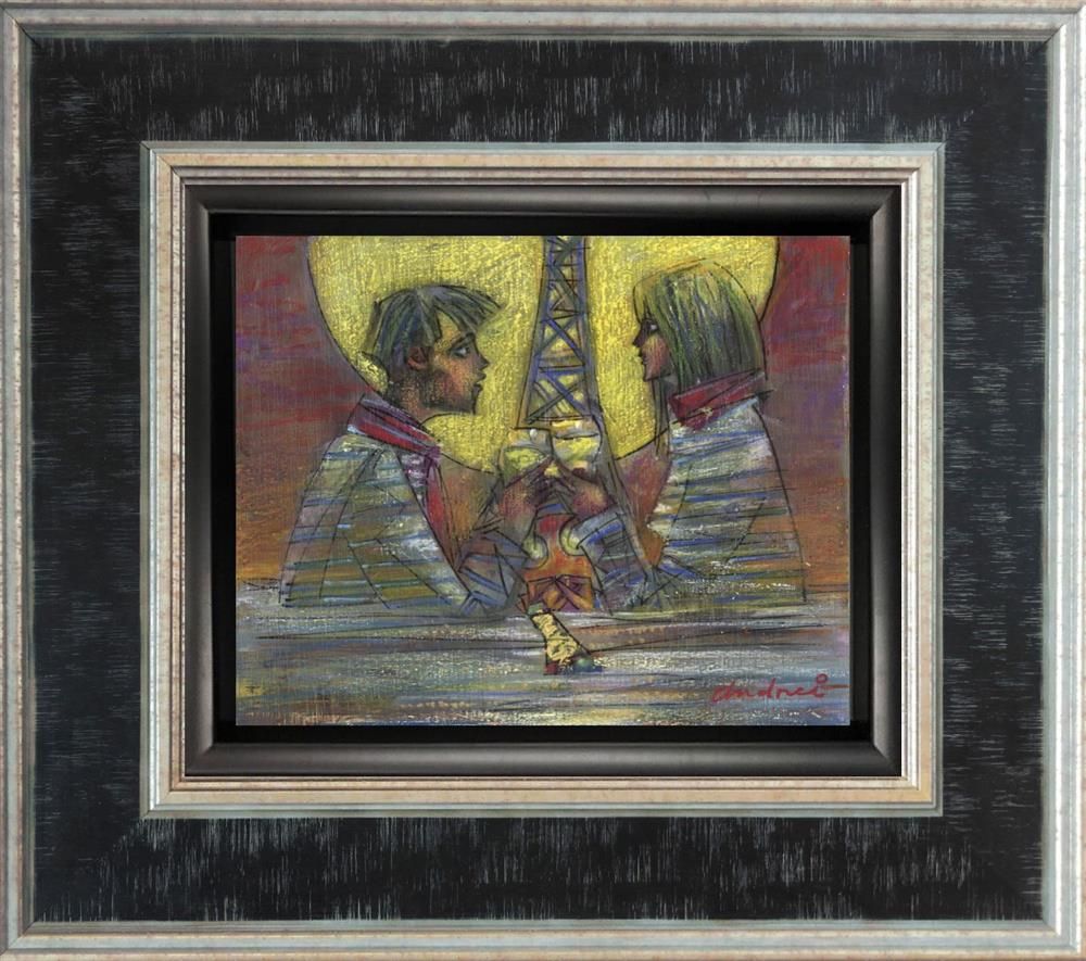 Andrei Protsouk - 'Sunset Champagne' - Framed Original Art