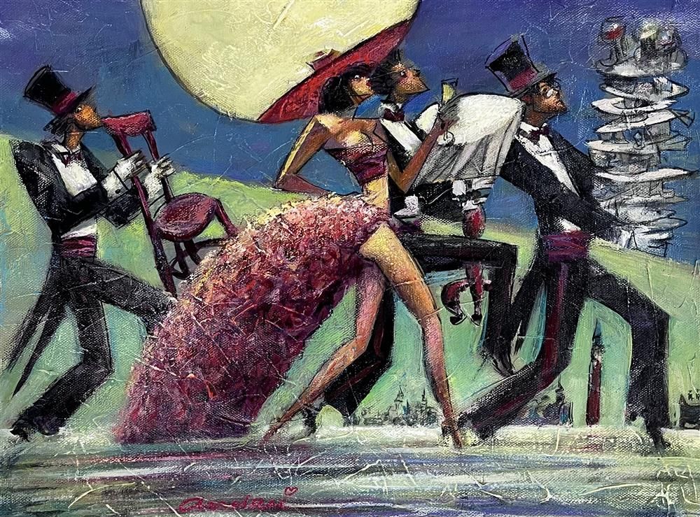 Andrei Protsouk - 'Table In San Marco' - Framed Original Art