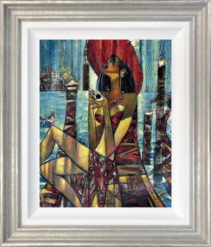 Andrei Protsouk - 'Prima Gondoliero' - Framed Original Art