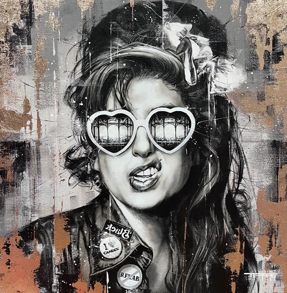 Ben Jeffery - 'Winehouse At The Roundhouse' - Framed Original Art