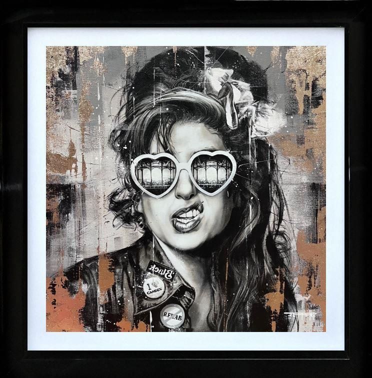 Ben Jeffery - 'Winehouse At The Roundhouse' - Framed Original Art