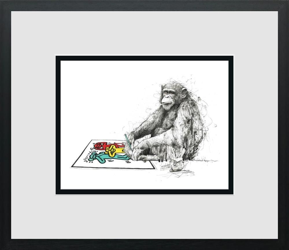 Scott Tetlow - 'Art Class' - Miniature - Framed Limited Edition Print
