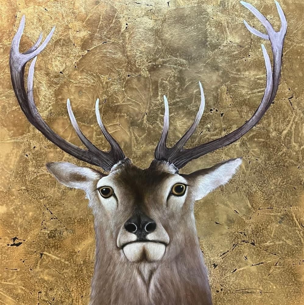 Dale Bowen - 'Stag II' - Framed Original Art