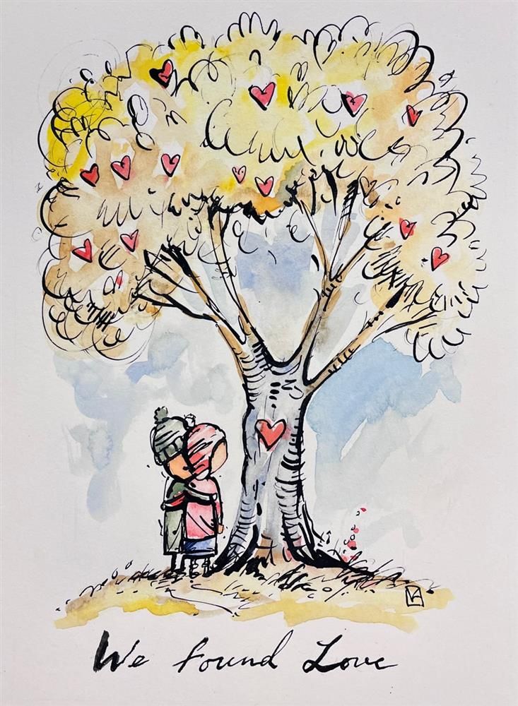 Michael Abrams - 'We Found Love' - Framed Original Art