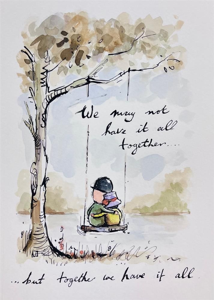 Michael Abrams - 'Together We Have It All' - Framed Original Art