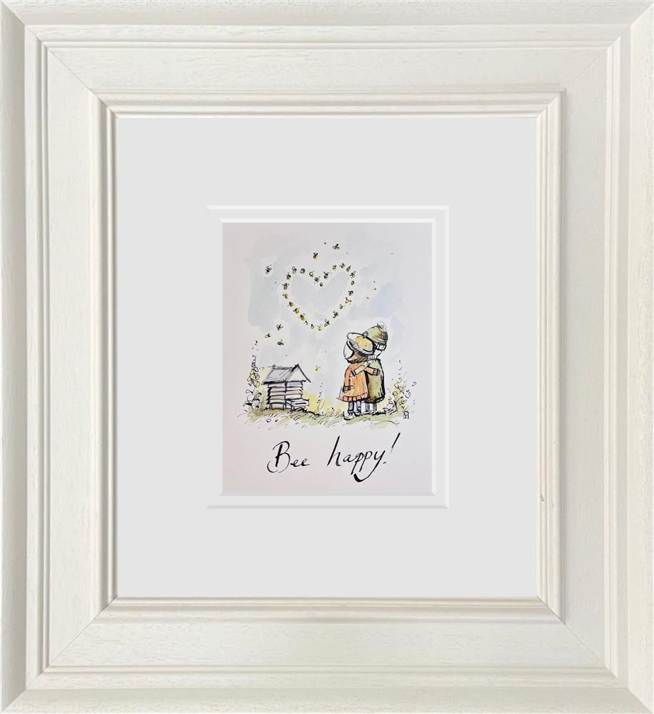 Michael Abrams - 'Be Happy' - Framed Original Art