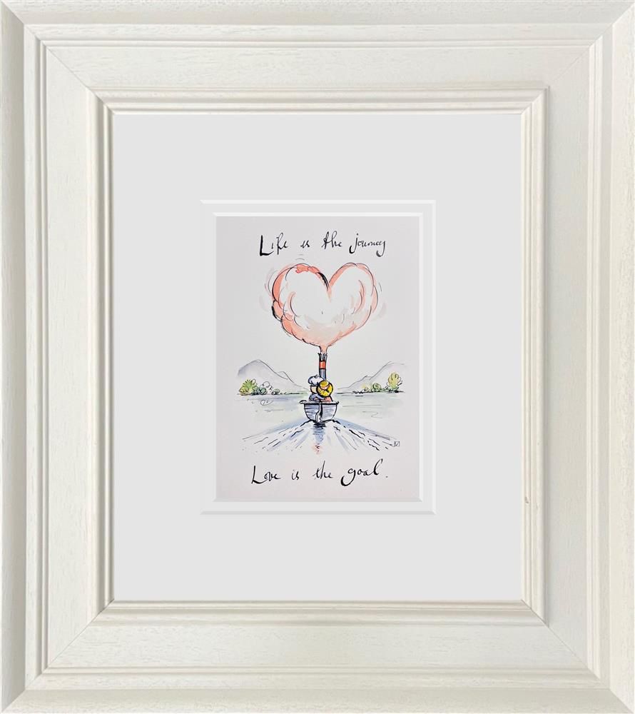 Michael Abrams - 'Love Is The Goal' - Framed Original Art