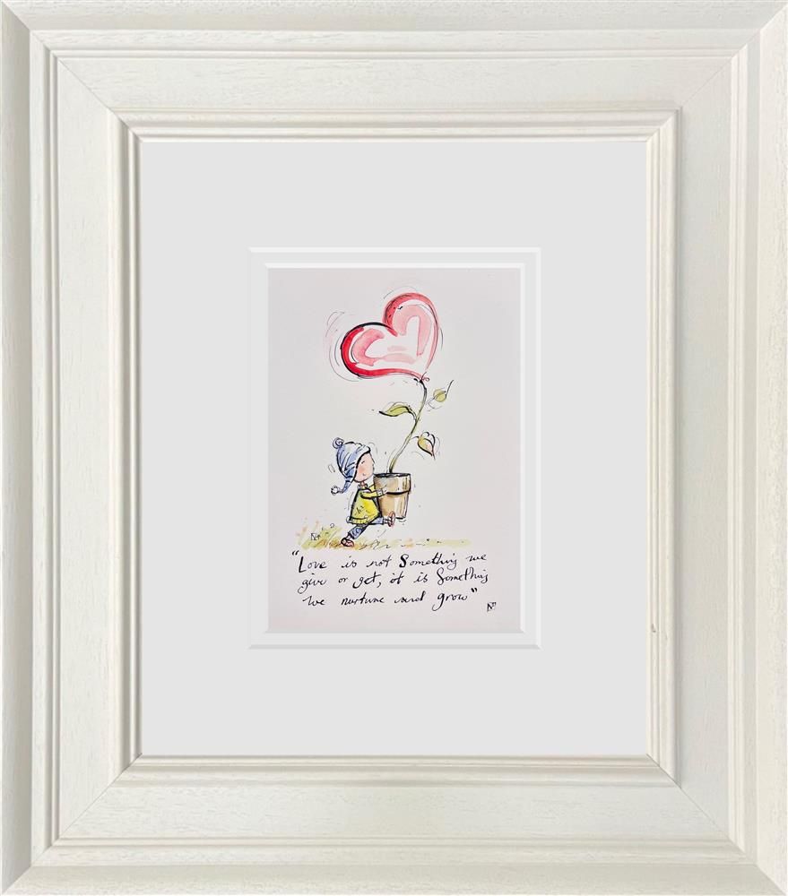 Michael Abrams - 'Grow Love' - Framed Original Art