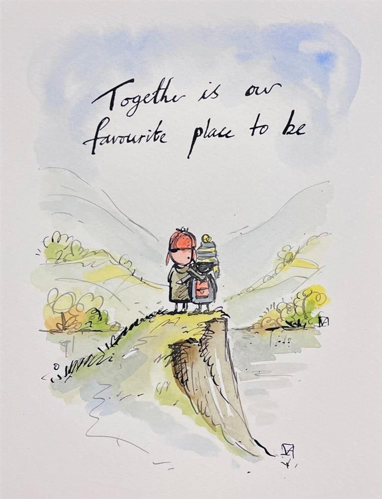 Michael Abrams - 'Our Favourite Place To Be' - Framed Original Art