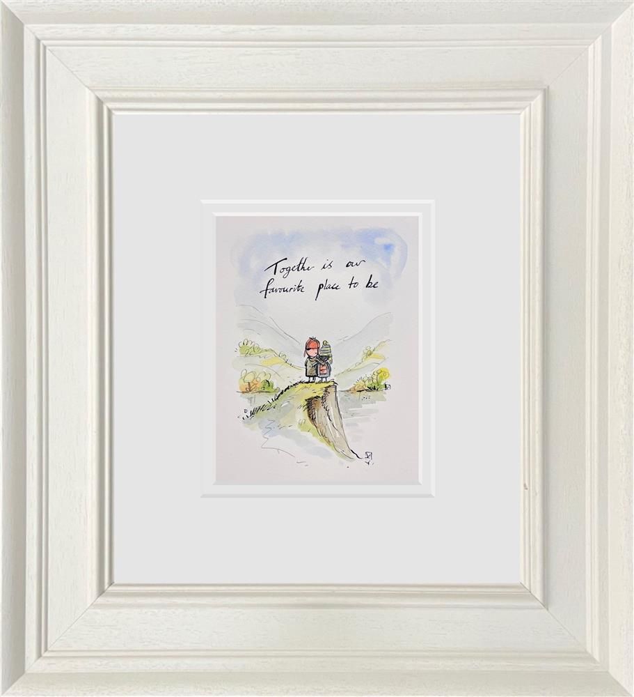 Michael Abrams - 'Our Favourite Place To Be' - Framed Original Art