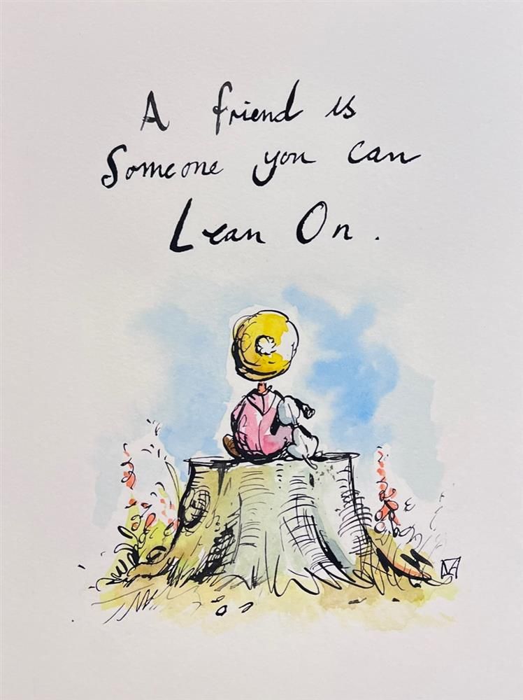 Michael Abrams - 'Lean On' - Framed Original Art