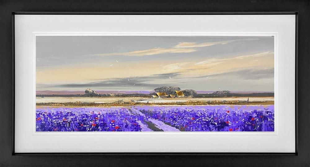 John Horsewell - 'Purple Hills' - Framed Original Artwork