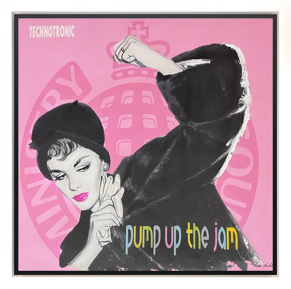 Linda Charles - 'Pump Up The Jam' - Framed Original Artwork