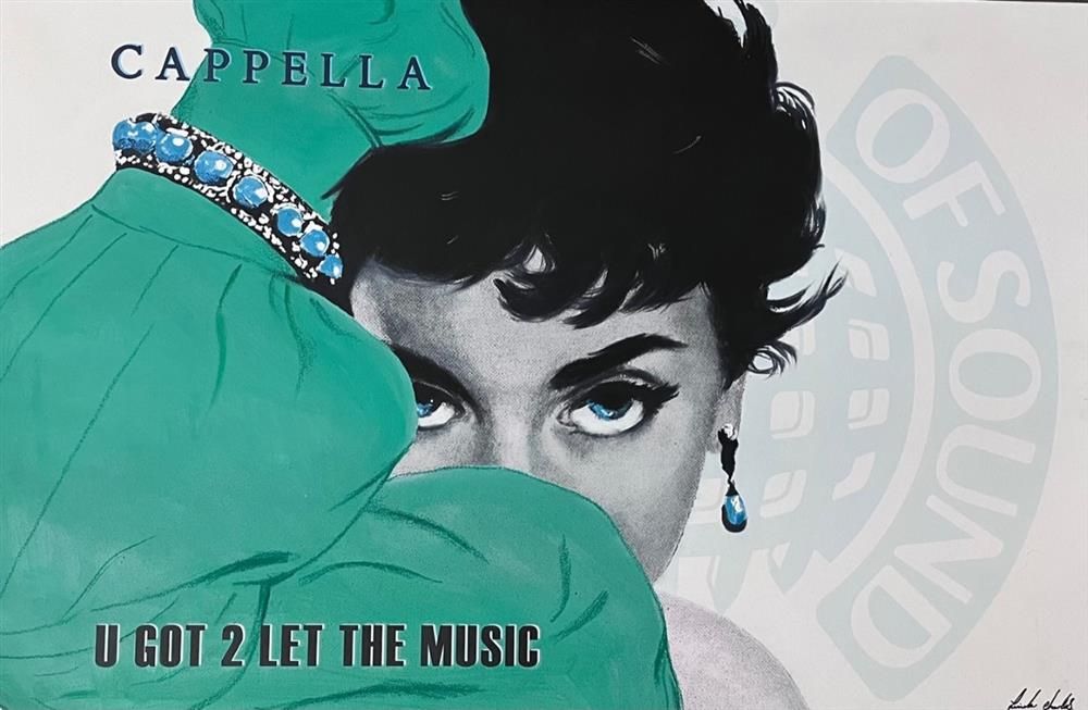 Linda Charles - 'U Got 2 Let Ther Music' - Framed Original Artwork