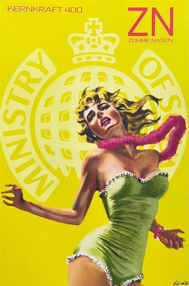 Linda Charles - 'Zombie Nation' - Framed Original Artwork