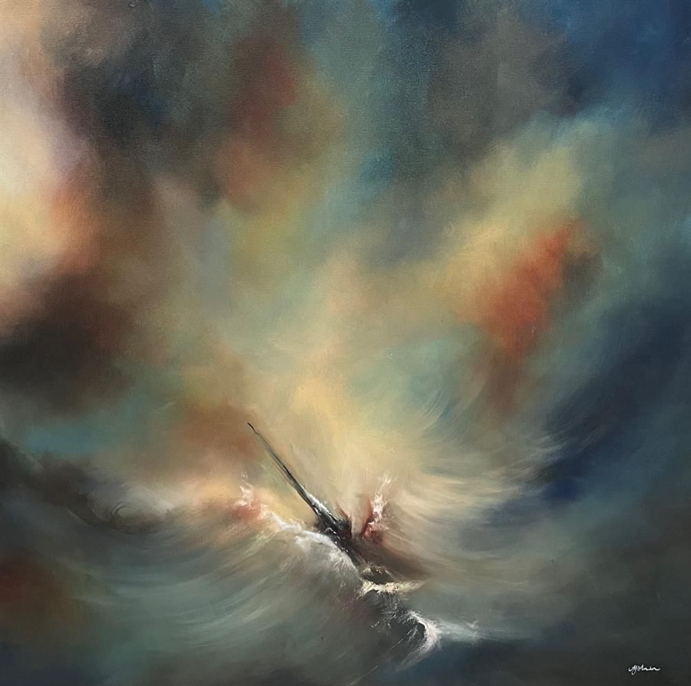 Alison Johnson - 'Through Trouble Waters' - Framed Original Artwork