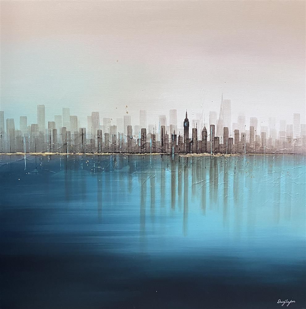 Daisy Clayton -  'Thames Views' - Framed Original Artwork