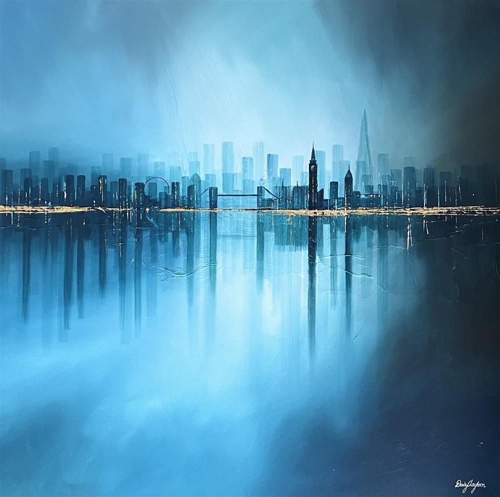 Daisy Clayton -  'London Lights' - Framed Original Artwork