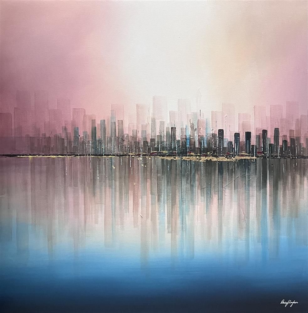 Daisy Clayton -  'Manhattan Reflections' - Framed Original Artwork