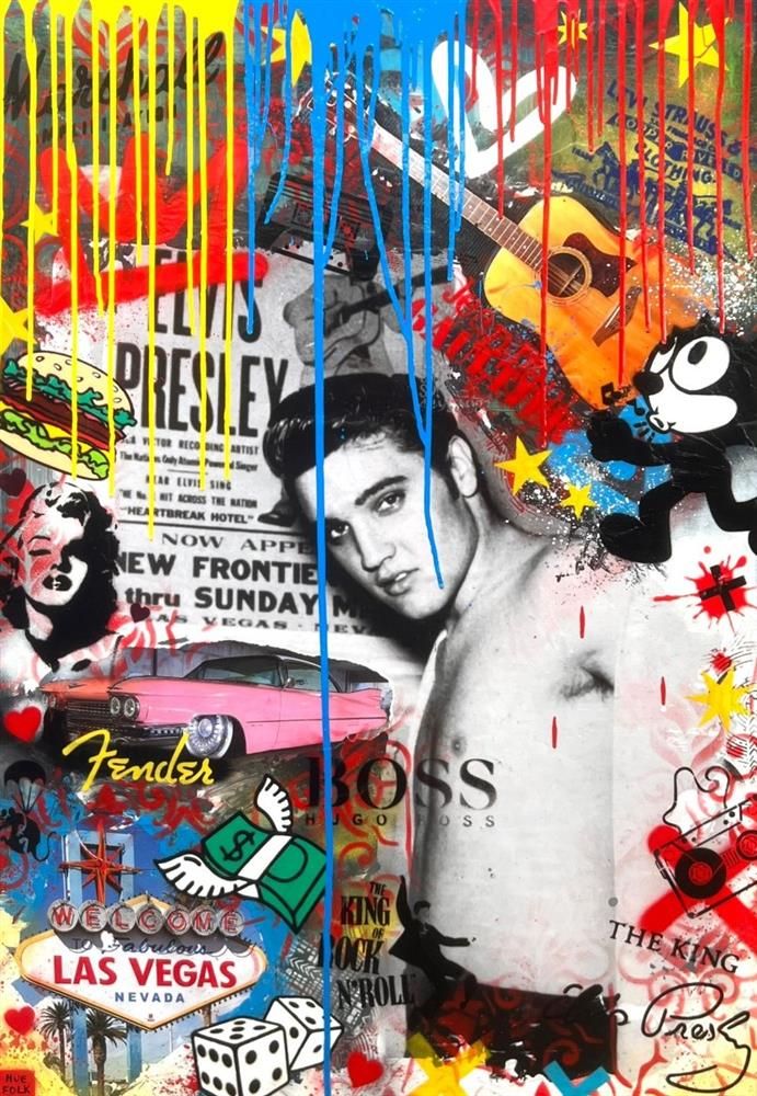 Hue Folk - 'King Of Rock n Roll' - Framed Original Art