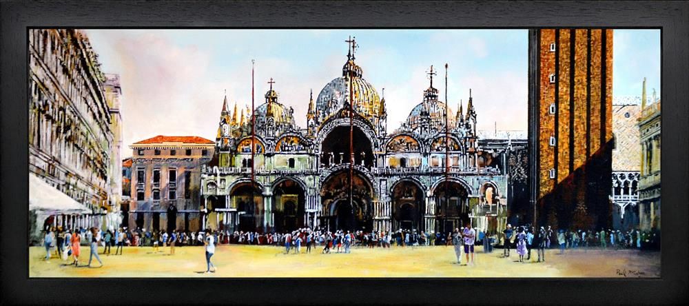 Paul McIntyre - 'Summertime In St Marks Square' - Framed Original Art