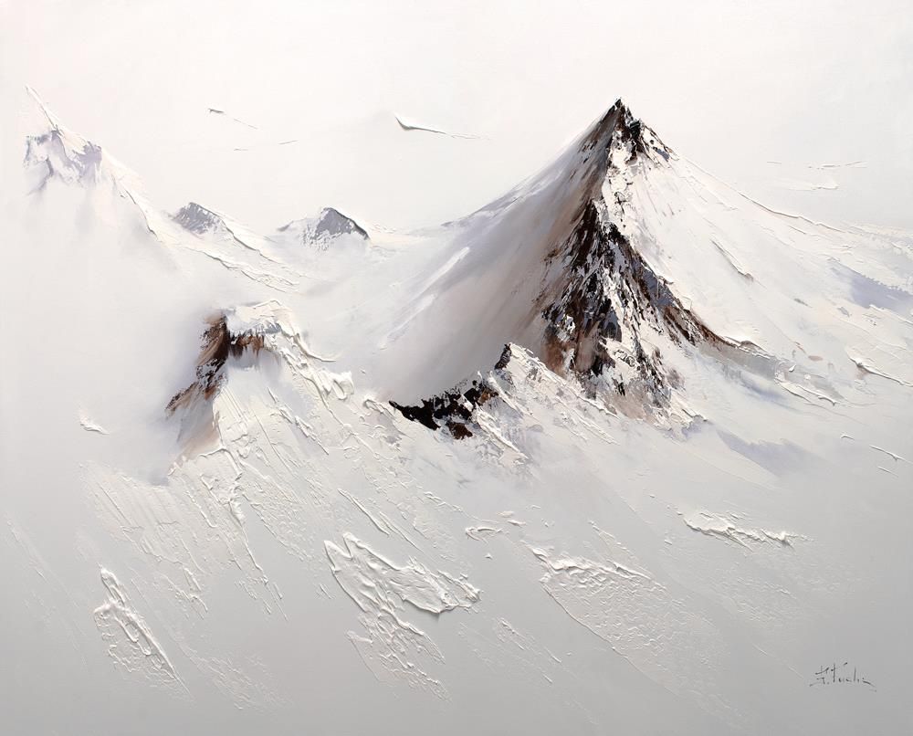 Bozhena Fuchs- 'Arctic Heights' - Framed Original Artwork