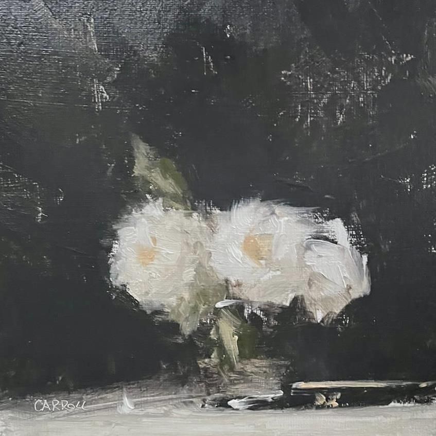 Neil Carroll - 'Glass Of Roses' - Framed Original Painting