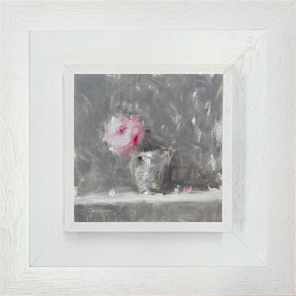 Neil Carroll -  'Pink Rose' - Framed Original Painting