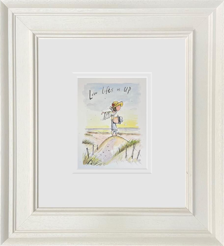 Michael Abrams - 'Love Lifts Us Up' - Framed Original Art