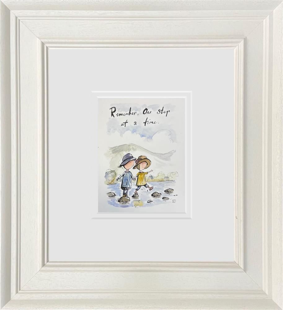 Michael Abrams - 'Remember, One Step At A Time' - Framed Original Art