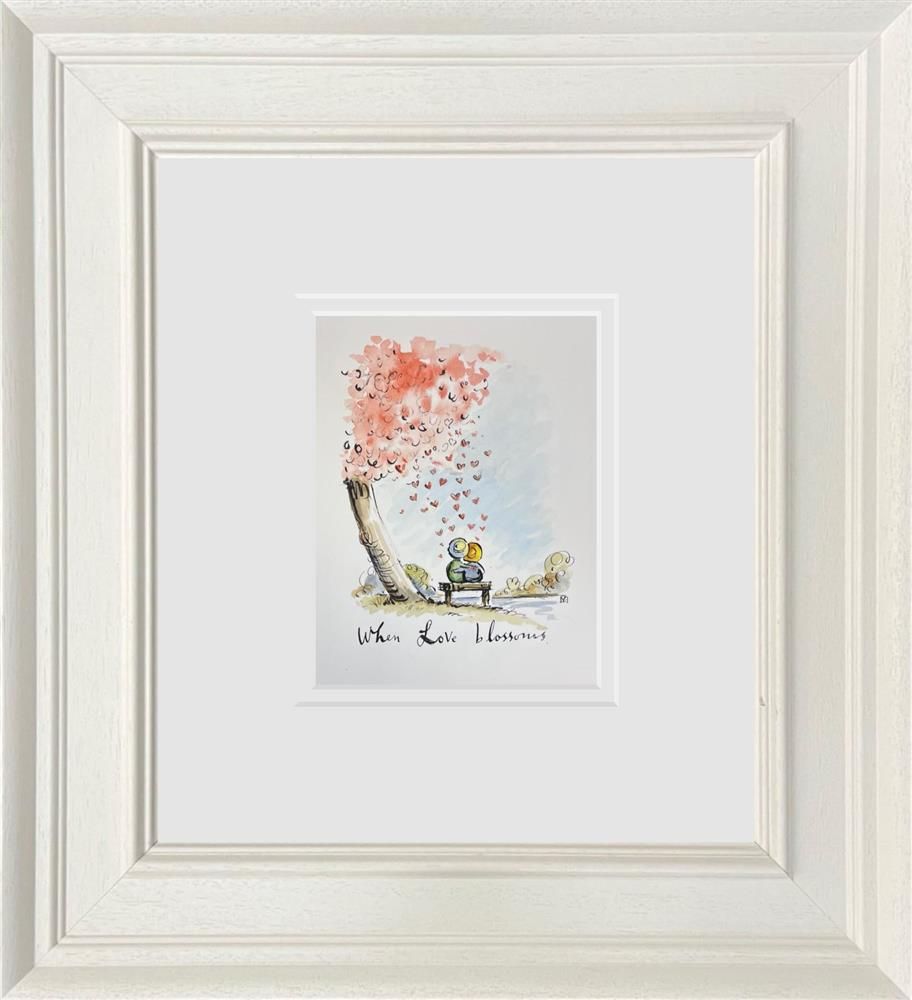 Michael Abrams - 'When Love Blossoms' - Framed Original Art