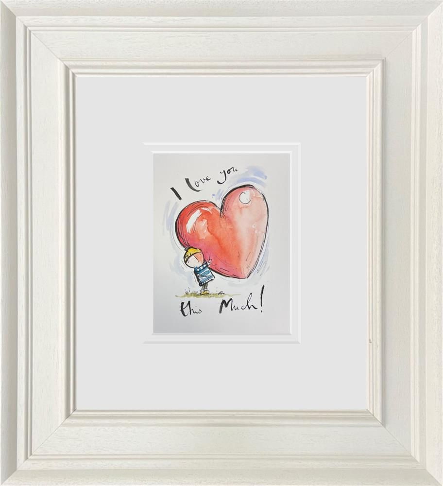 Michael Abrams - 'I Love You This Much!' - Framed Original Art