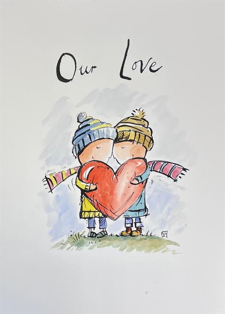 Michael Abrams - 'Our Love' - Framed Original Art