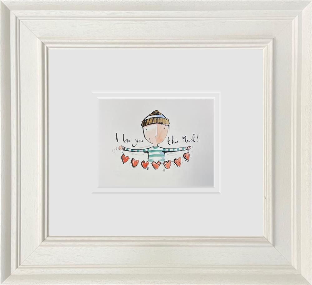 Michael Abrams - 'I Love You This Much' - Framed Original Art