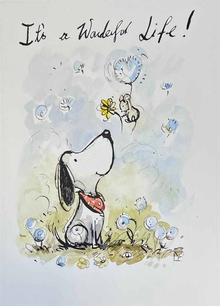 Michael Abrams - 'It's A Wonderful Life' - Framed Original Art